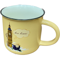 Кружка Tea time, Coffee time, 400мл.(чай черный 5х2г)