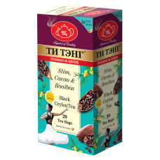 Чай черный 20х2 гр Слим, какао, ройбуш