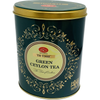 Набор Чай в металл. банке овальной Green Ceylon Tea Золотой (200 гр. зеленый)