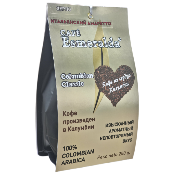 Cafe Esmeralda ИТАЛЬЯНСКИЙ АМАРЕТТО в зернах 250 г.