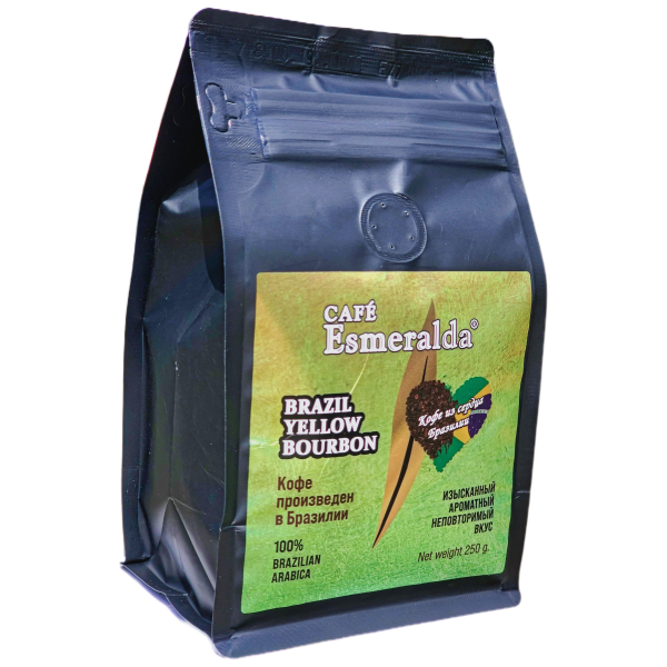Cafe Esmeralda Бразилия Жёлтый Бурбон в зернах 250 г.