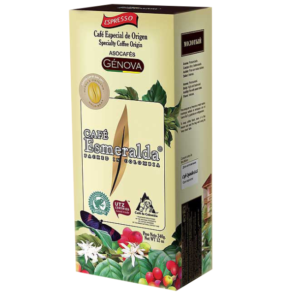Cafe Esmeralda Genova Эспрессо молотый 340 г.
