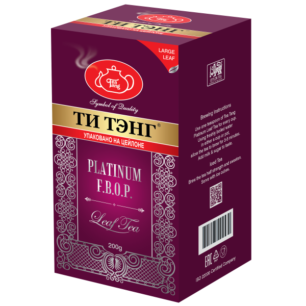 Чай черный 200гр ПЛАТИНУМ F.B.O.P.