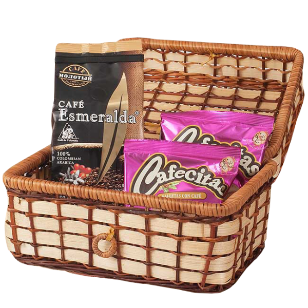 Набор Cafe Esmeralda молотый 250 г. и кофейное печенье 2х35 г.